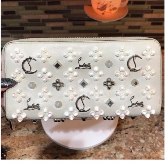 Christian Louboutin Handbags - Christian Louboutin Panettone Studded Leather Zip Around Wallet
